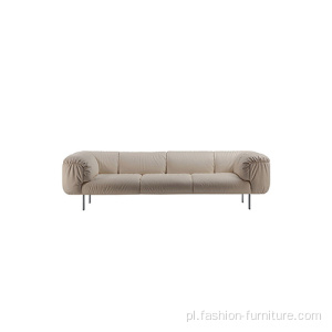 Sofa z polietylenu z materiałem litego na kanapie 3-osobowym